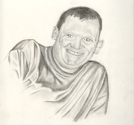 Gareth, pencil drawing 1998
