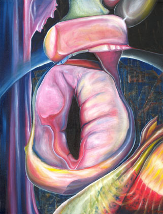 Mouth Copied Again, oil on canvass 1999
